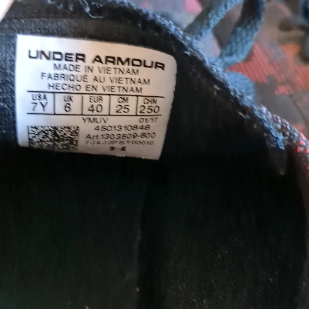 Under Armour rmour Canvas Shoes Size Y7 - Picture 3 of 4